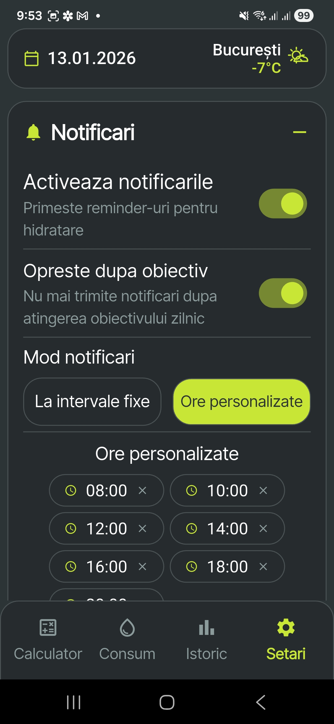 Notificari si remindere